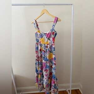 Zara Floral Print Midi Dress